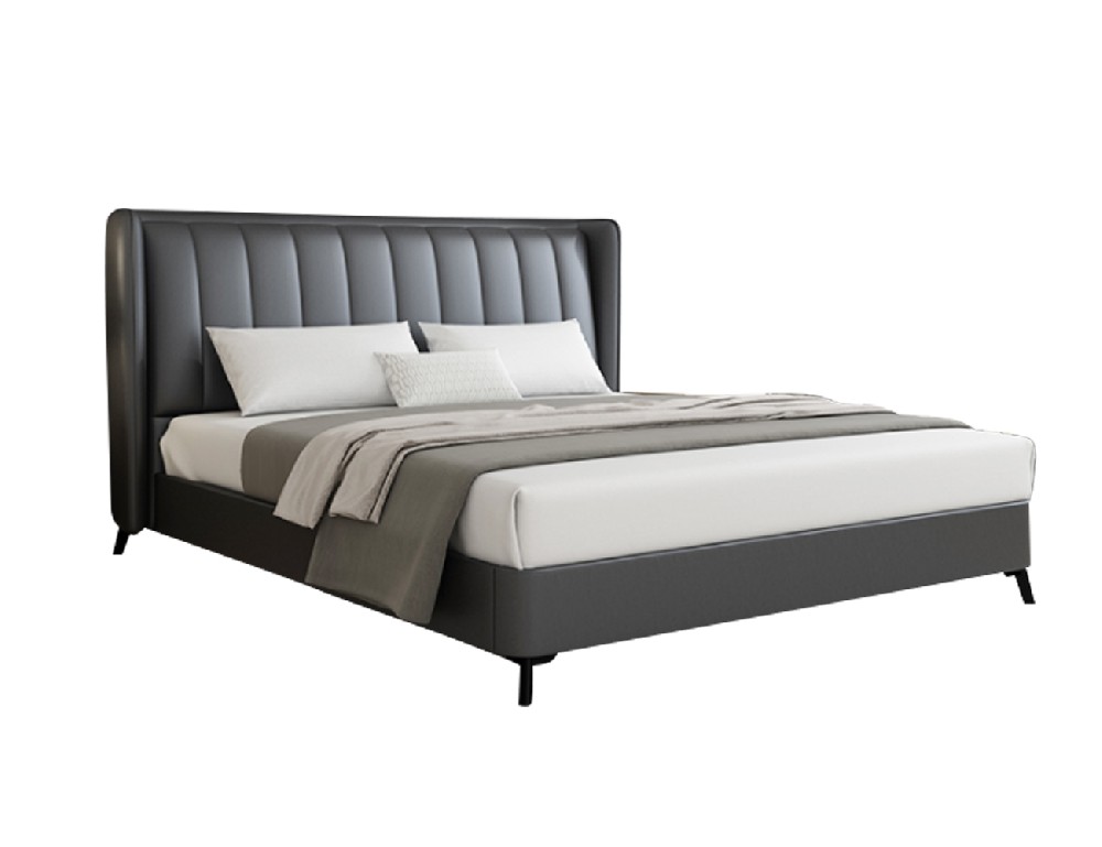 HD-5813 Nordic PU Leather Upholster Platform Bed