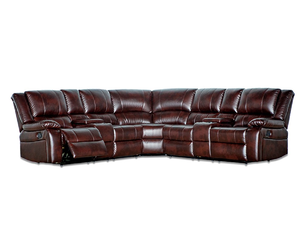 HD-2102C Modern Luxury Reclining Sectional Sofa Set