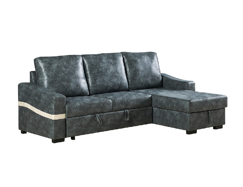 HD-7202 L-Shaped Sectional Sofa Couch With Pull-out Bed