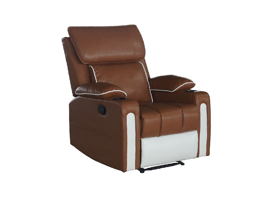 HD-2111 Recliner Sofa With Rocker, Single Sofa Chair,PU Leather