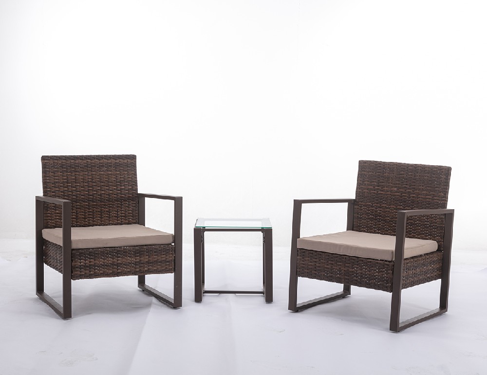S012 Outdoor Rattan Table with Chair