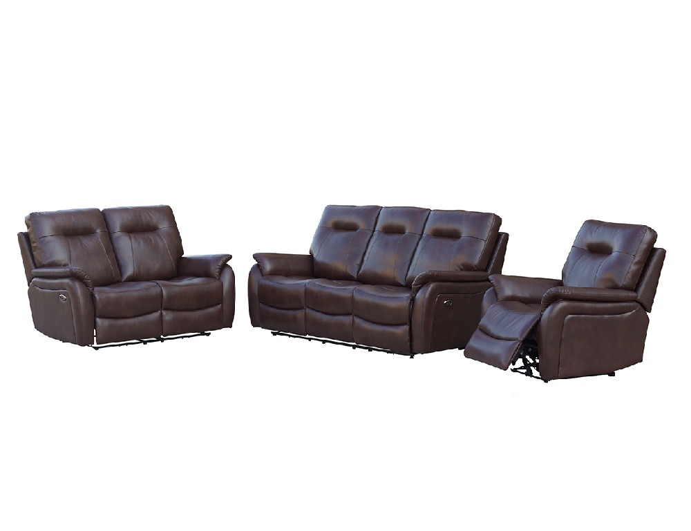 HD-1961 Classical Air Leather Electric Recliner 3+2+1 Sofa Set