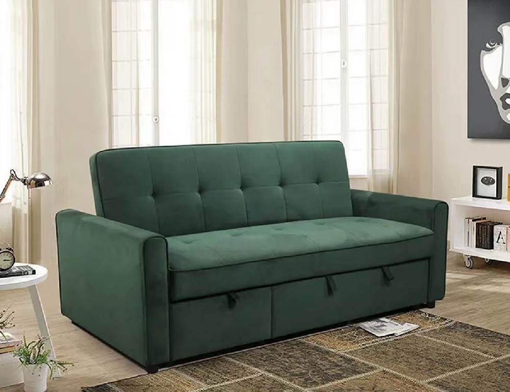 HD-6086 Pull-Out  L Shaped  Sofa 3 Seater Sofa Sleep Bed